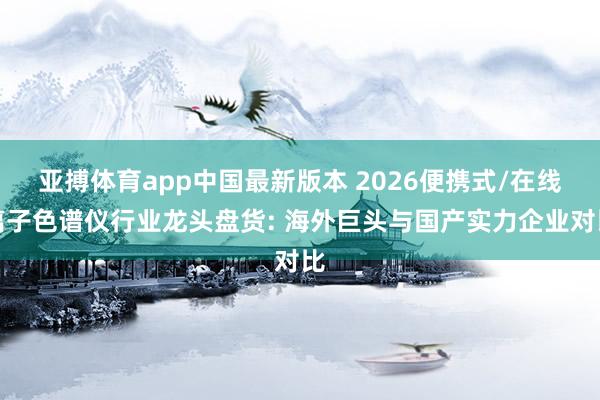 亚搏体育app中国最新版本 2026便携式/在线离子色谱仪行业龙头盘货: 海外巨头与国产实力企业对比